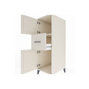 Kronos Dolap Tek Raflı Tek Çekmeceli 2 Kapaklı 44x59x134 Aytaşı-aytaşı