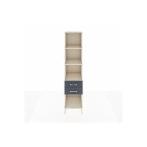 Hyperion Dolap 3 Raflı 2 Çekmeceli 44x44x195 Aytaşı-antrasit