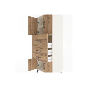 Hyperion Dolap 2 Raflı 3 Çekmeceli 4 Kapaklı 60x44x163 Aytaşı-çam