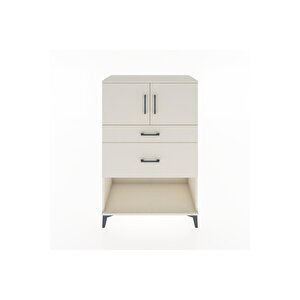 Hyperion Dolap Tek Raflı 2 Çekmeceli 2 Kapaklı 88x44x134 Aytaşı-aytaşı