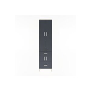 Hyperion Dolap 5 Raflı 3 Çekmeceli 4 Kapaklı 60x44x243 Aytaşı-antrasit