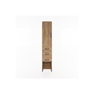 Hyperion Dolap 2 Raflı 3 Çekmeceli Tek Askılı 44x44x221 Çam-çam