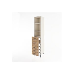 Hyperion Dolap 3 Raflı 5 Çekmeceli 44x44x221 Aytaşı-çam