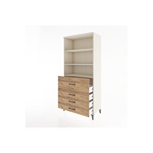 Hyperion Dolap 3 Raflı 4 Çekmeceli 88x44x195 Aytaşı-çam