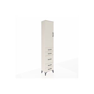 Arges Dolap 2 Raflı 5 Çekmeceli Tek Askılı 44x30x221 Aytaşı-aytaşı