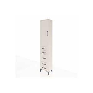 Arges Dolap 2 Raflı 5 Çekmeceli Tek Askılı 44x30x221 Aytaşı-aytaşı