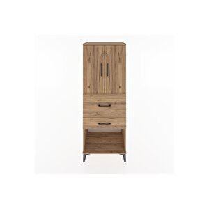 Hyperion Dolap 3 Raflı 2 Çekmeceli 2 Kapaklı 60x44x163 Çam-çam