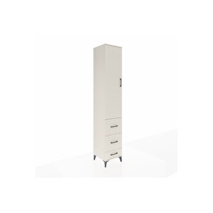 Hyperion Dolap 4 Raflı 3 Çekmeceli Tek Kapaklı 44x44x243 Aytaşı-aytaşı