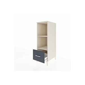 Kronos Dolap 2 Raflı Tek Çekmeceli 44x59x134 Aytaşı-antrasit