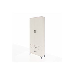 Arges Dolap 2 Raflı 2 Çekmeceli Tek Askılı 88x30x221 Aytaşı-aytaşı