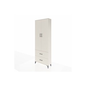Arges Dolap Tek Raflı 2 Çekmeceli Tek Askılı 88x30x243 Aytaşı-aytaşı