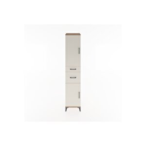 Hyperion Dolap 4 Raflı 2 Çekmeceli 2 Kapaklı 44x44x221 Çam-aytaşı