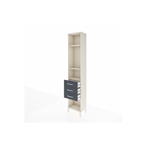 Arges Dolap 3 Raflı 3 Çekmeceli 44x30x221 Aytaşı-antrasit