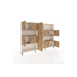 Arges Dolap 10 Raflı 9 Kapaklı 220x30x163 Aytaşı-çam