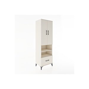 Hyperion Dolap 3 Raflı Tek Çekmeceli Tek Askılı 60x44x195 Aytaşı-aytaşı