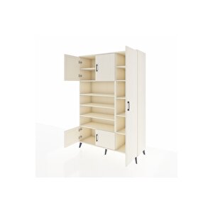 Hyperion Gardrop 11 Raflı 5 Kapaklı 132x44x195 Aytaşı-aytaşı