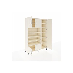 Hyperion Gardrop 11 Raflı 5 Kapaklı 132x44x195 Aytaşı-aytaşı