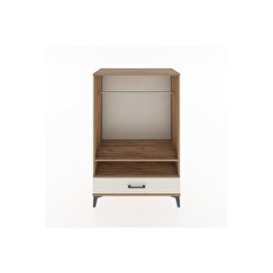 Hyperion Dolap 2 Raflı Tek Çekmeceli Tek Askılı 88x44x134 Çam-aytaşı