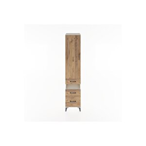 Hyperion Dolap 4 Raflı 3 Çekmeceli Tek Kapaklı 44x44x221 Aytaşı-çam