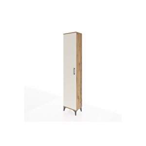 Arges Dolap 2 Raflı Tek Kapaklı Tek Askılı 44x30x221 Çam-aytaşı