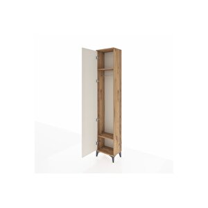 Arges Dolap 2 Raflı Tek Kapaklı Tek Askılı 44x30x221 Çam-aytaşı