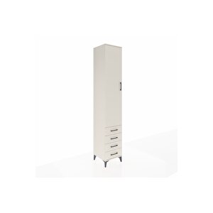 Hyperion Dolap 5 Raflı 4 Çekmeceli Tek Kapaklı 44x44x243 Aytaşı-aytaşı