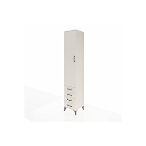 Hyperion Dolap 5 Raflı 4 Çekmeceli Tek Kapaklı 44x44x243 Aytaşı-aytaşı
