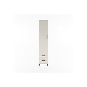 Hyperion Dolap 3 Raflı 2 Çekmeceli Tek Askılı 44x44x221 Aytaşı-aytaşı