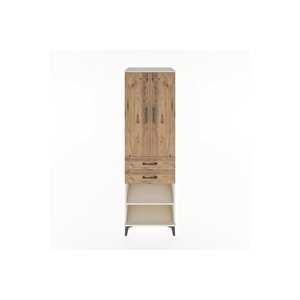 Hyperion Dolap 4 Raflı 2 Çekmeceli 2 Kapaklı 60x44x195 Aytaşı-çam