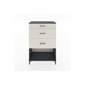 Hyperion Dolap 3 Çekmeceli 88x44x134 Antrasit-aytaşı