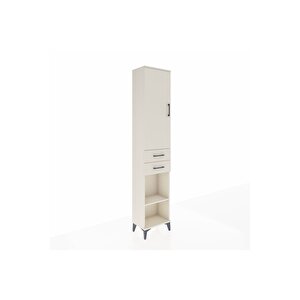 Arges Dolap 4 Raflı 2 Çekmeceli Tek Kapaklı 44x30x221 Aytaşı-aytaşı