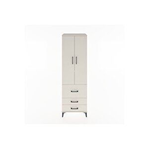Hyperion Dolap 2 Raflı 3 Çekmeceli Tek Askılı 60x44x195 Aytaşı-aytaşı