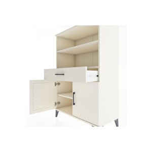 Hyperion Dolap 3 Raflı Tek Çekmeceli 2 Kapaklı 88x44x134 Aytaşı-aytaşı