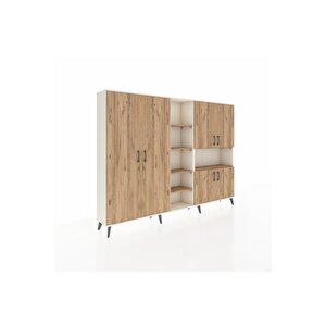 Arges Dolap 13 Raflı 6 Kapaklı 220x30x163 Aytaşı-çam