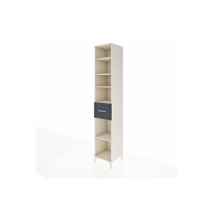 Hyperion Dolap 5 Raflı Tek Çekmeceli 44x44x243 Aytaşı-antrasit