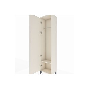 Arges Dolap Tek Raflı Tek Kapaklı Tek Askılı 44x30x182 Aytaşı-aytaşı