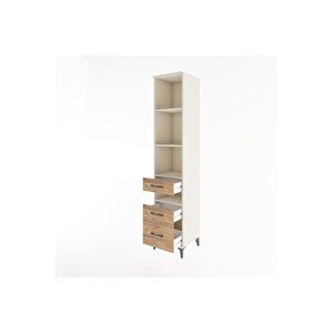 Hyperion Dolap 4 Raflı 3 Çekmeceli 44x44x221 Aytaşı-çam