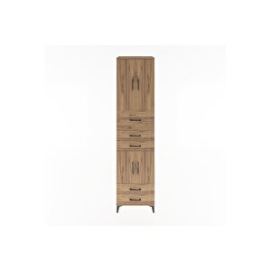 Hyperion Dolap 4 Raflı 5 Çekmeceli 4 Kapaklı 60x44x243 Çam-çam