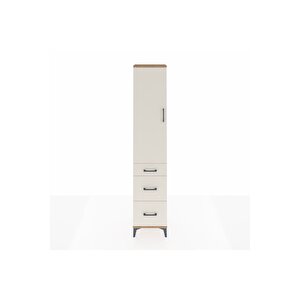 Arges Dolap 2 Raflı 3 Çekmeceli Tek Askılı 44x30x221 Çam-aytaşı