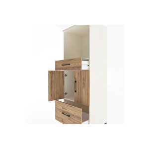 Hyperion Dolap 2 Raflı 2 Çekmeceli 2 Kapaklı 60x44x163 Aytaşı-çam