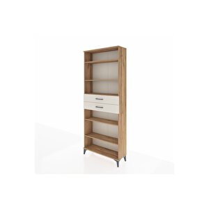 Arges Dolap 5 Raflı 2 Çekmeceli 88x30x221 Çam-aytaşı