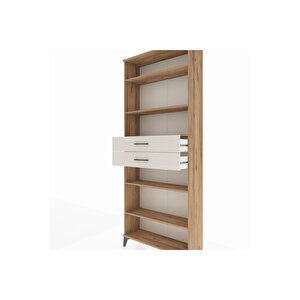 Arges Dolap 5 Raflı 2 Çekmeceli 88x30x221 Çam-aytaşı