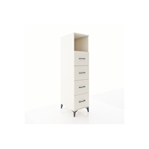 Kronos Dolap Tek Raflı 4 Çekmeceli 44x59x182 Aytaşı-aytaşı