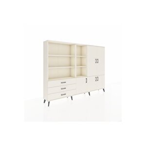 Arges Dolap 11 Raflı 3 Çekmeceli 5 Kapaklı 220x30x163 Aytaşı-aytaşı