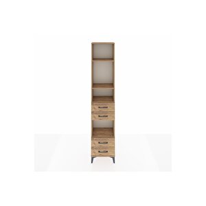 Arges Dolap 4 Raflı 4 Çekmeceli 44x30x221 Çam-çam