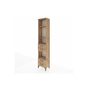 Arges Dolap 4 Raflı 4 Çekmeceli 44x30x221 Çam-çam