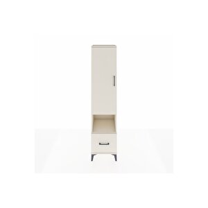 Hyperion Dolap 3 Raflı Tek Çekmeceli Tek Askılı 44x44x195 Aytaşı-aytaşı