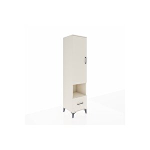 Hyperion Dolap 3 Raflı Tek Çekmeceli Tek Askılı 44x44x195 Aytaşı-aytaşı