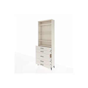 Arges Dolap 4 Raflı 5 Çekmeceli 88x30x243 Aytaşı-aytaşı