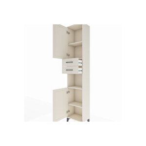 Arges Dolap 4 Raflı 2 Çekmeceli 2 Kapaklı 44x30x221 Aytaşı-aytaşı